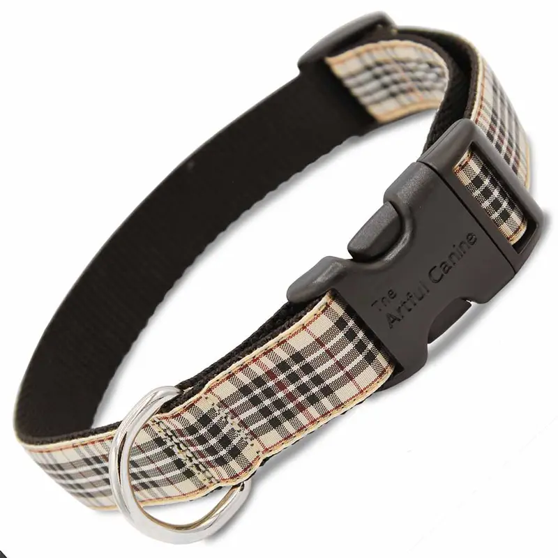 London Furberry Plaid Dog Collar