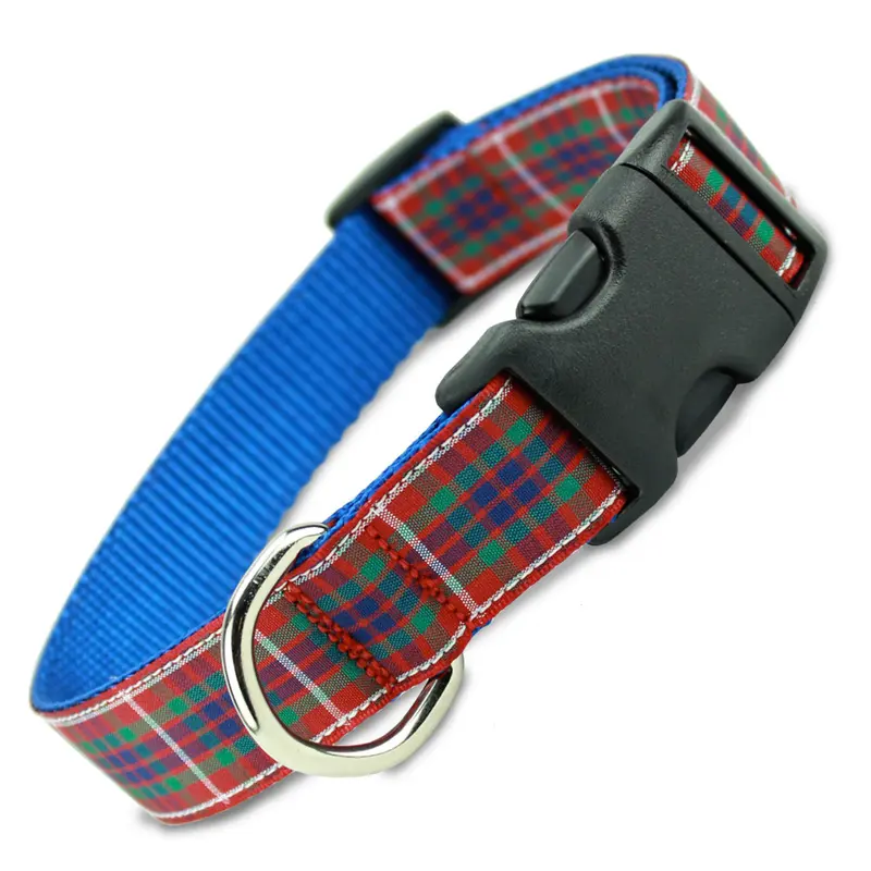 Plaid Dog Collar, Fraser Tartan