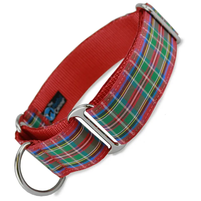 1.5" Wide Martingale Collar, Scottish Plaid Tartan