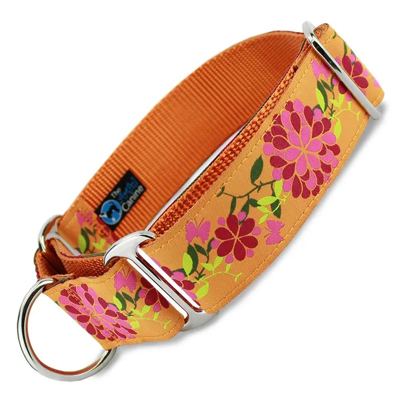 1.5" Wide Martingale Collar, Summer Blossom