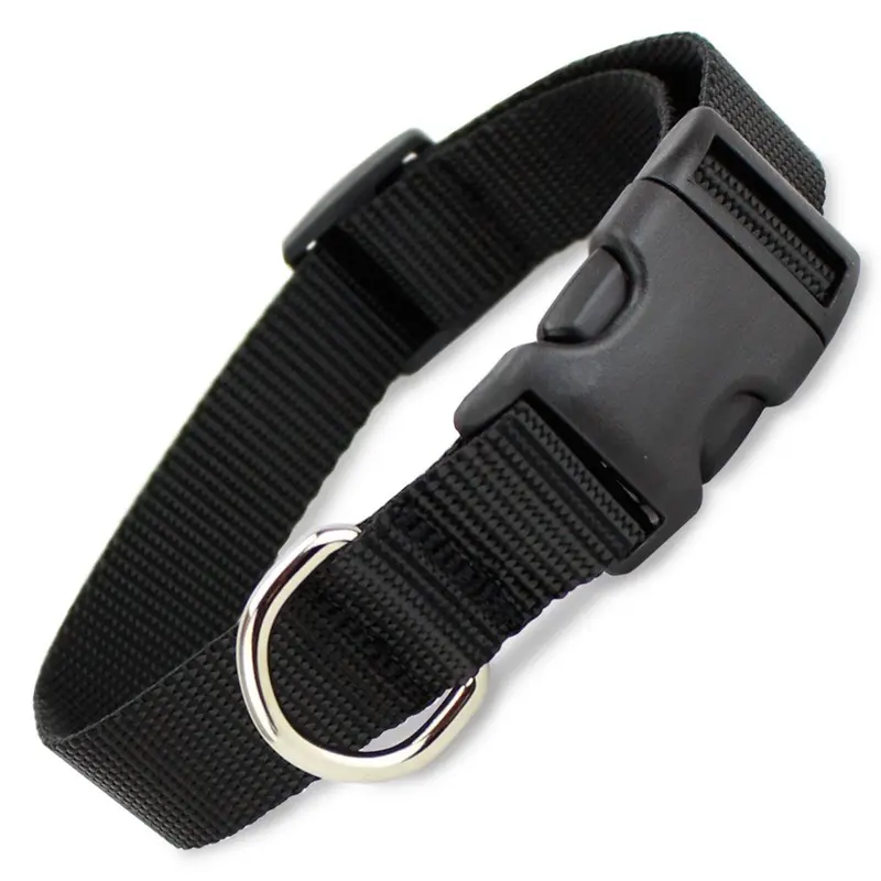 Black Nylon Dog Collar