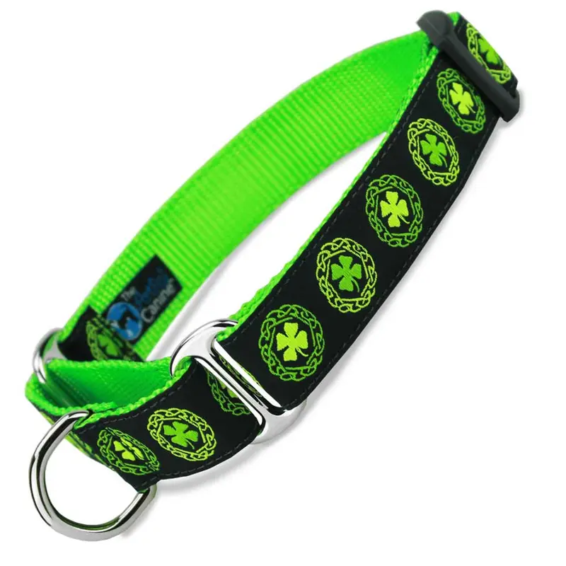 Irish Celtic Martingale Collar with Clover