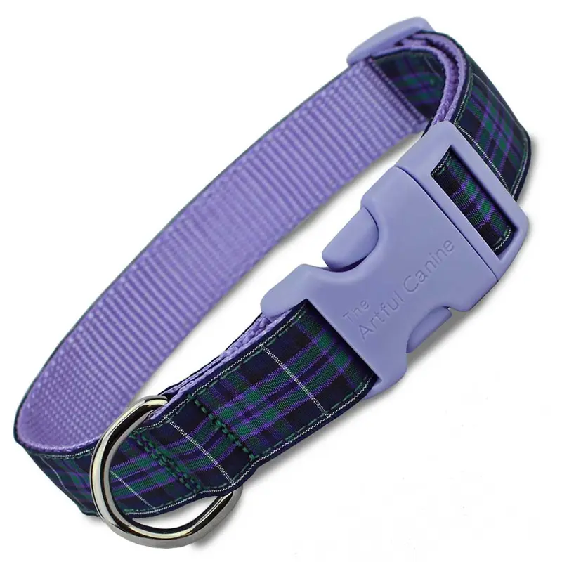 Plaid Dog Collar, Highland Tartan