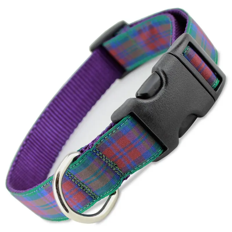 Plaid Dog Collar, Lindsay Tartan