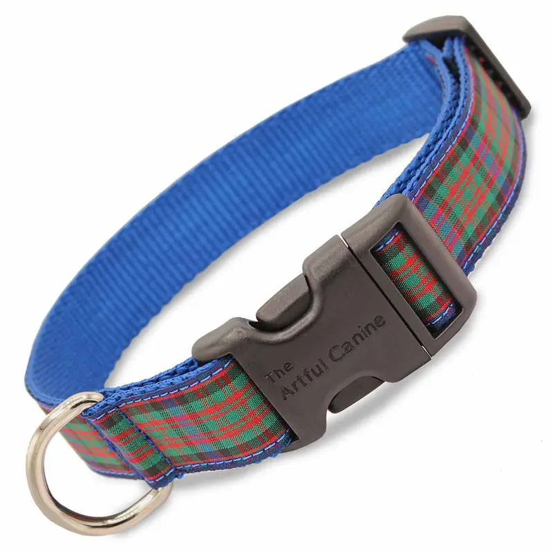 Plaid Dog Collar, MacDonald Tartan