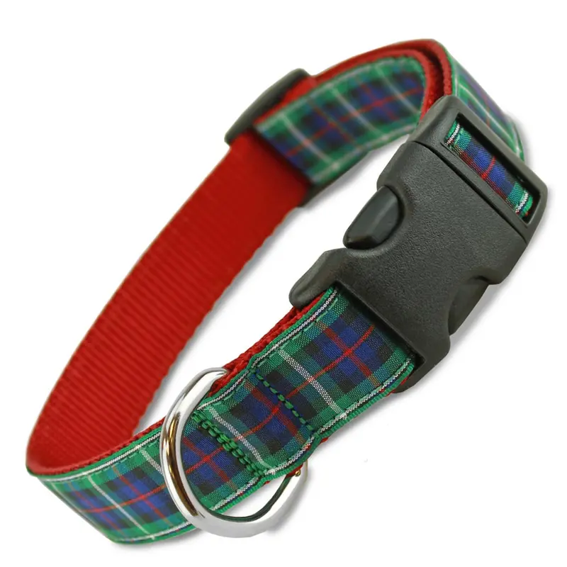 Plaid Dog Collar, Mackenzie Tartan