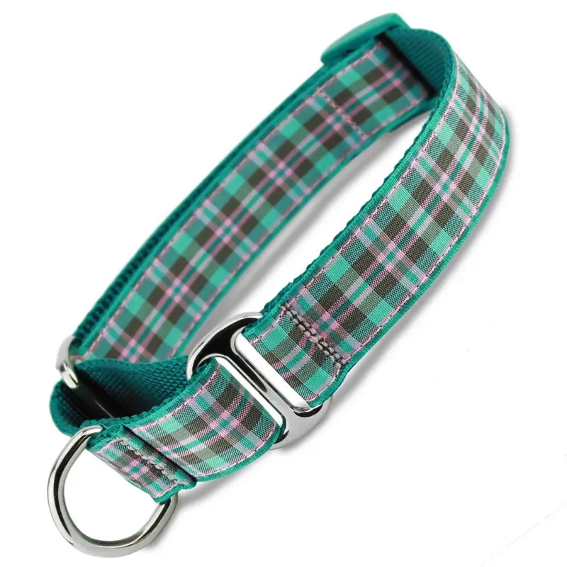 Plaid Martingale Dog Collar, Preppy Puppy