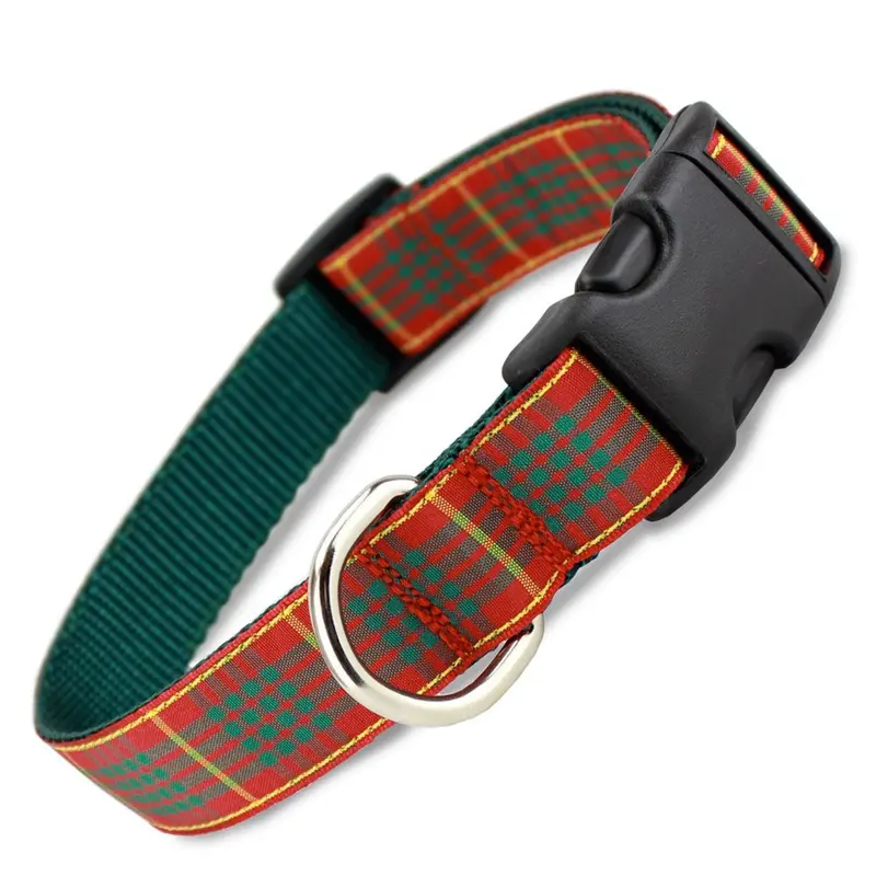 Holiday Plaid Dog Collar, Cameron Tartan