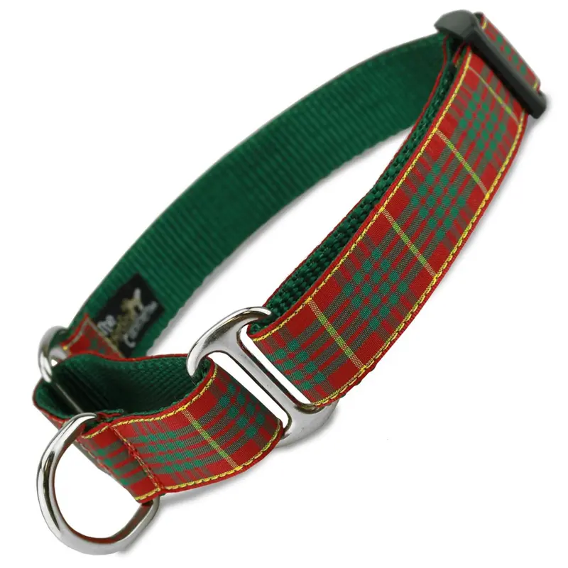 Holiday Plaid Martingale Collar, Cameron Tartan