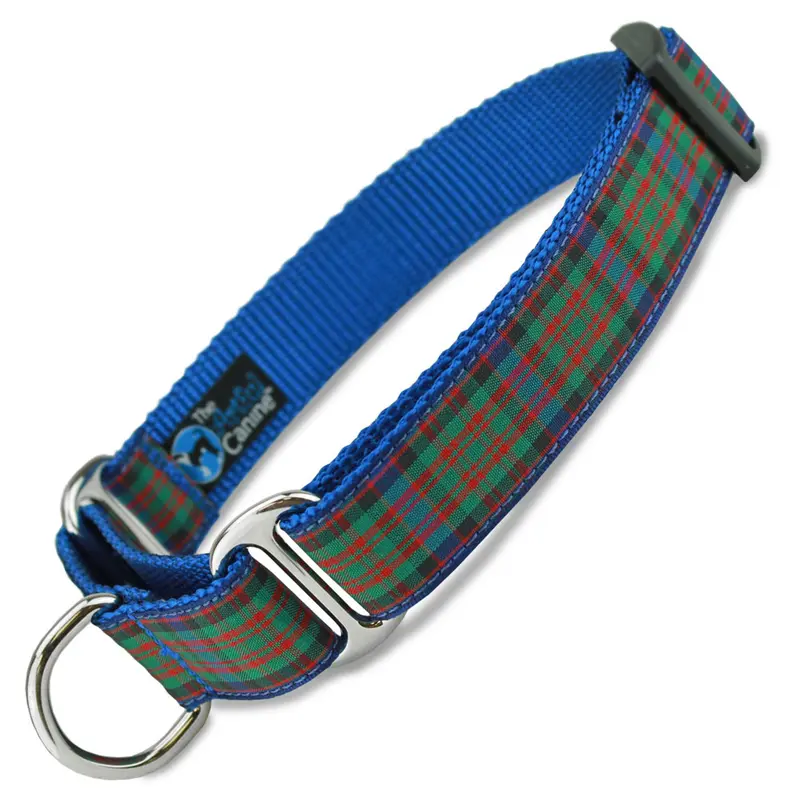 Plaid Martingale Collar, MacDonald Tartan