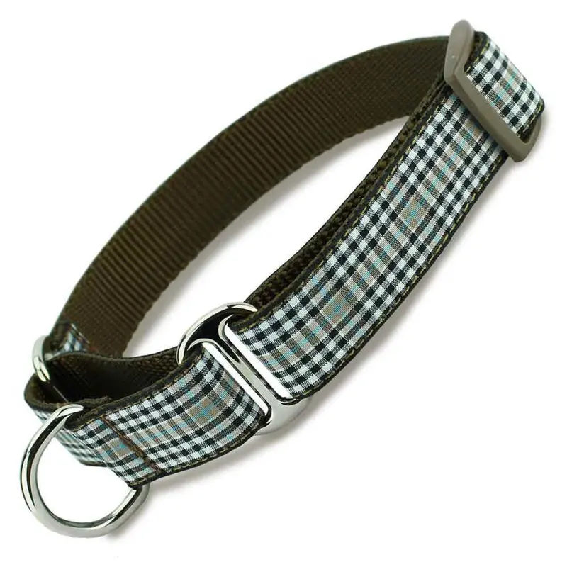 Plaid Martingale Dog Collar, Burns Tartan