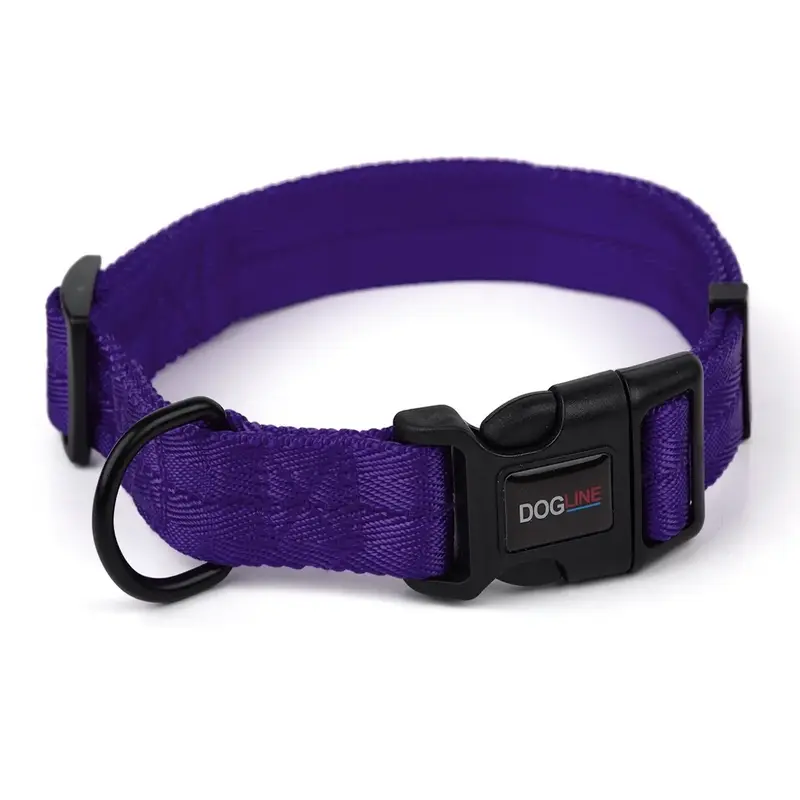 Dogline Nylon Dog Collar - Purple