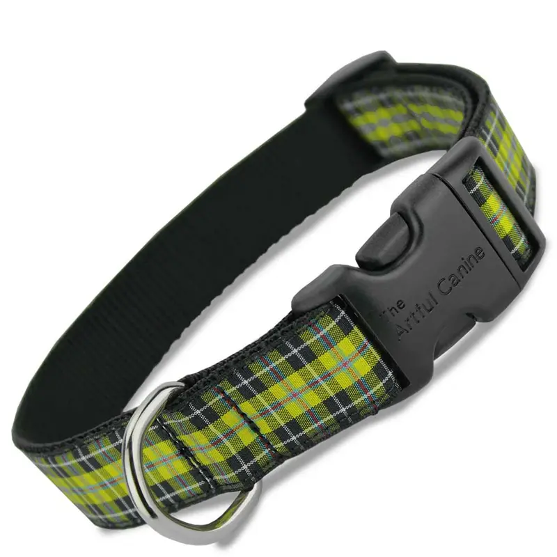 Plaid Dog Collar, Cornish National Tartan