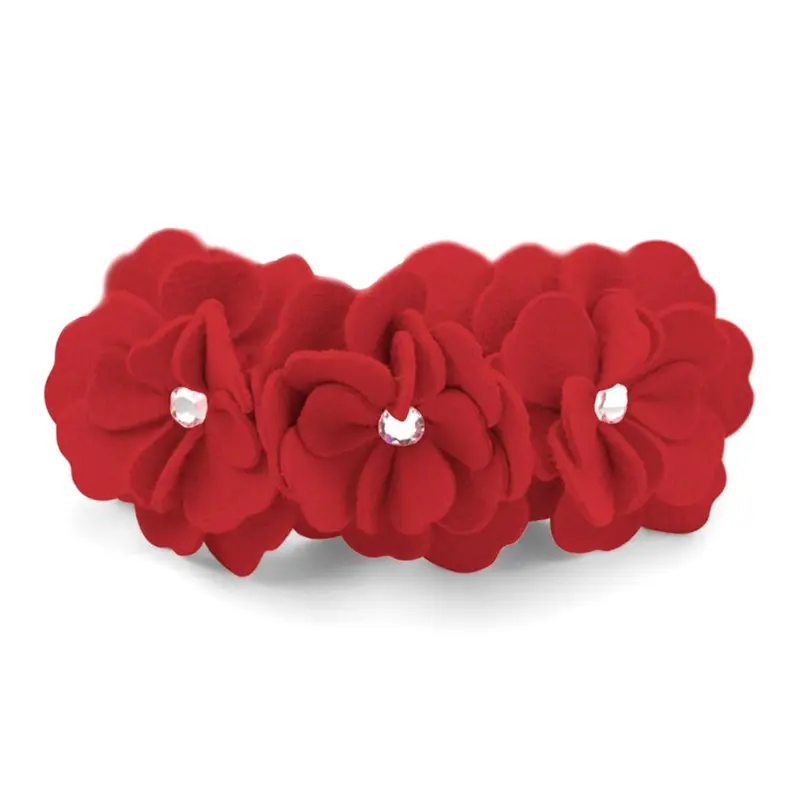 Tinkie's Garden Dog Collar by Susan Lanci - Red