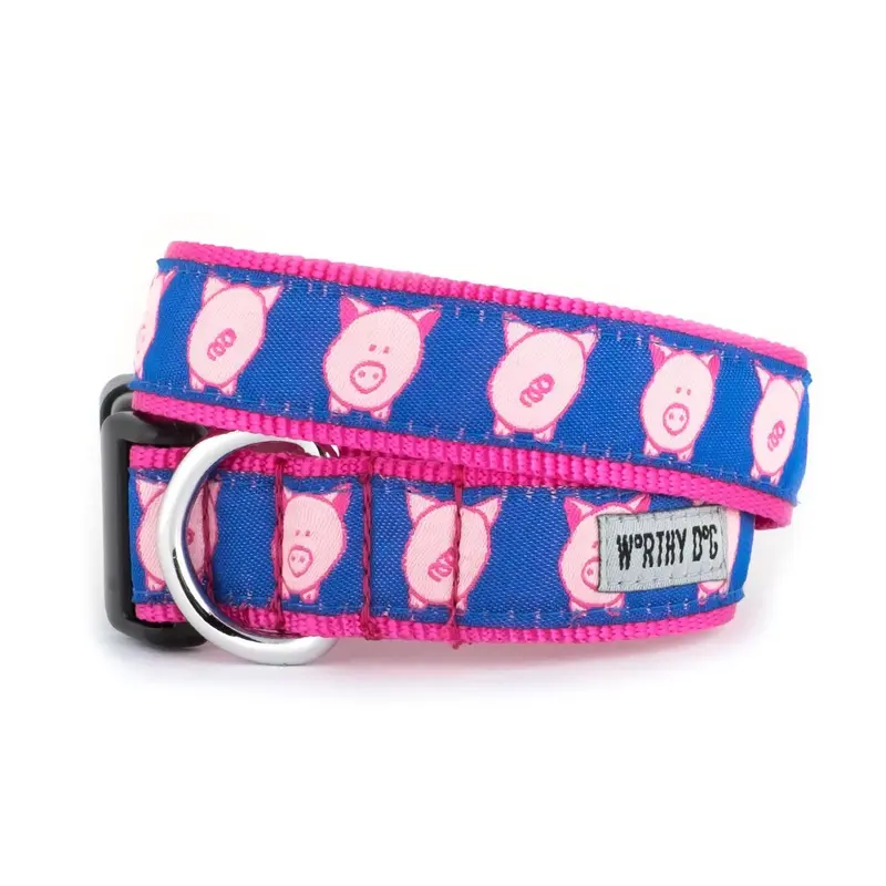 Worthy Dog Wilbur the Pig Dog Collar