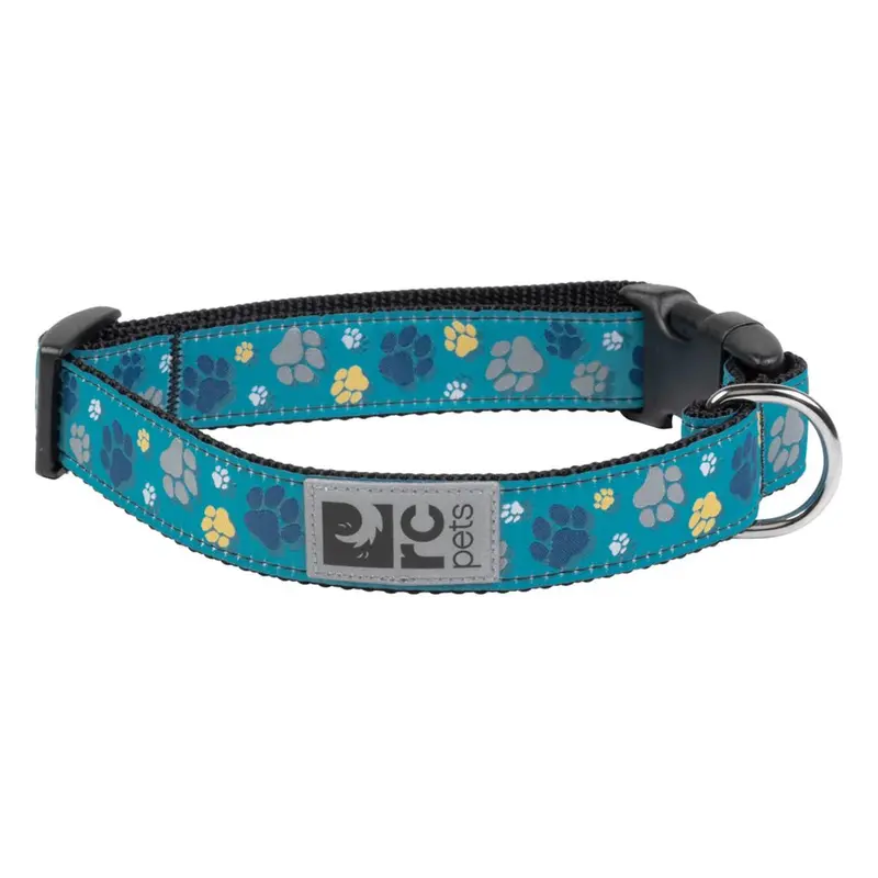 RC Pet Adjustable Clip Dog Collar - Fresh Tracks Teal