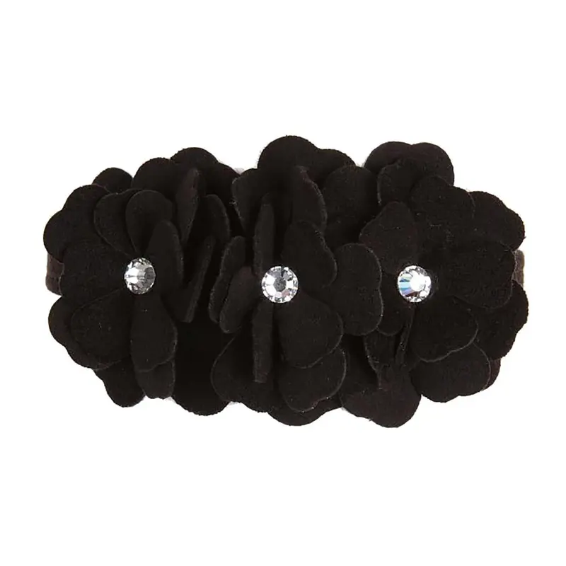 Tinkie's Garden Dog Collar by Susan Lanci - Black