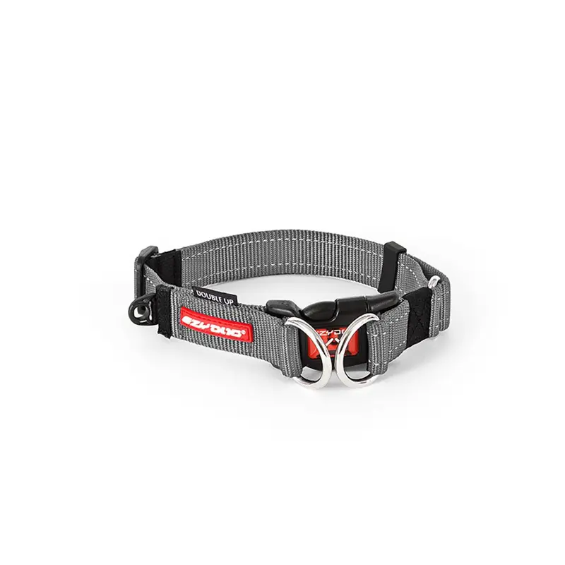 EzyDog Double Up Dog Collar - Gray