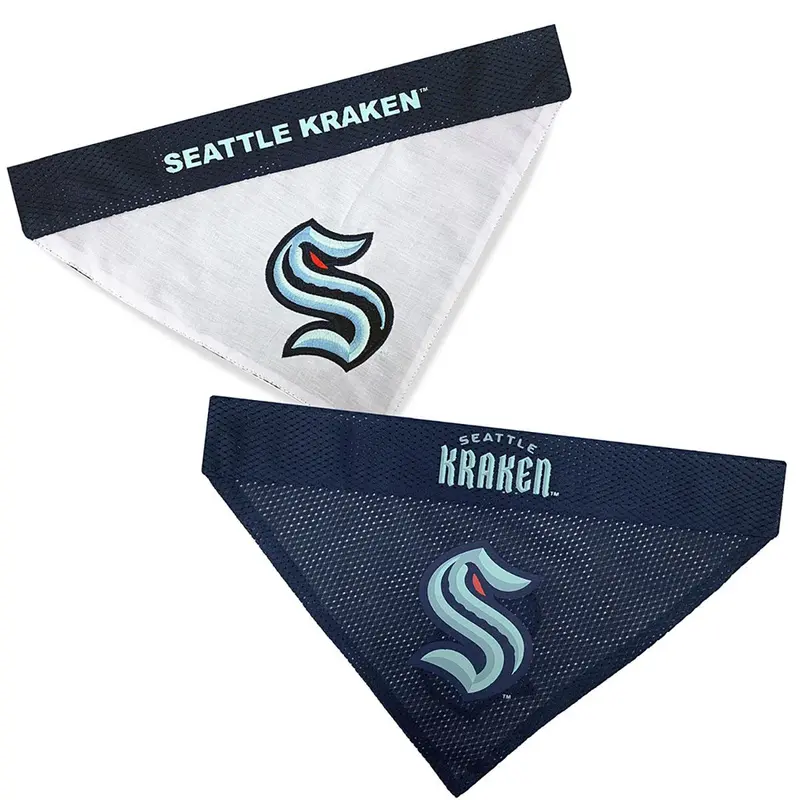 Seattle Kraken Reversible Dog Bandana Collar Slider