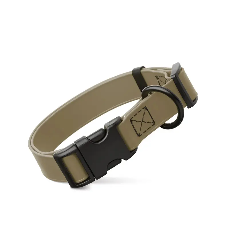 Dogline Biothane Waterproof Adjustable Dog Collar - Coyote Brown