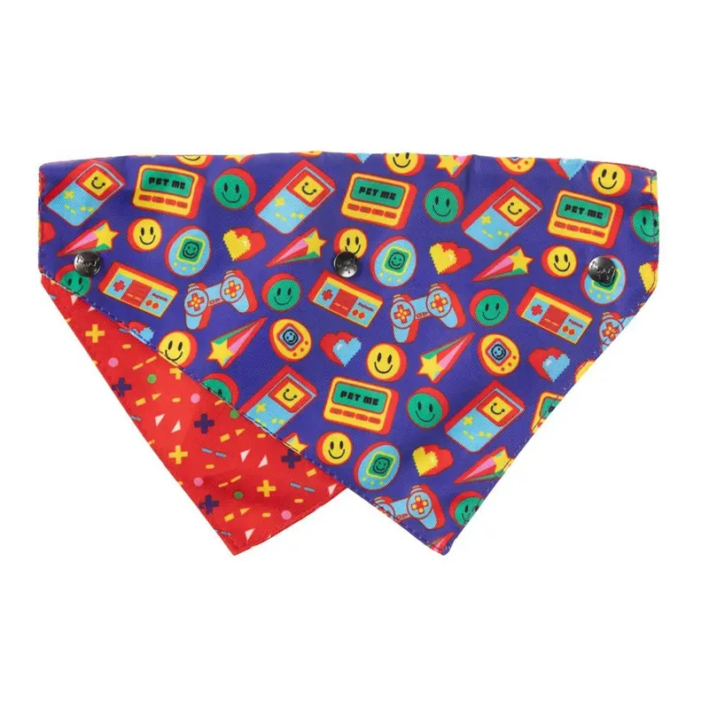 FuzzYard Highscore Reversible Dog Collar Bandana with Studs