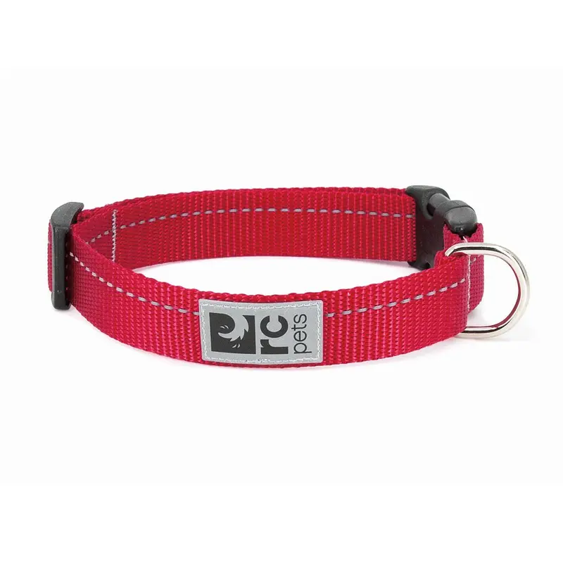Primary Clip Dog Collar - Red