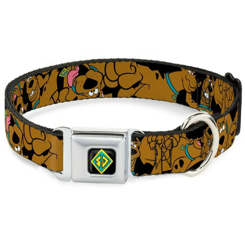 Buckle-Down Stacked Scooby Doo Seatbelt Buckle Dog Collar