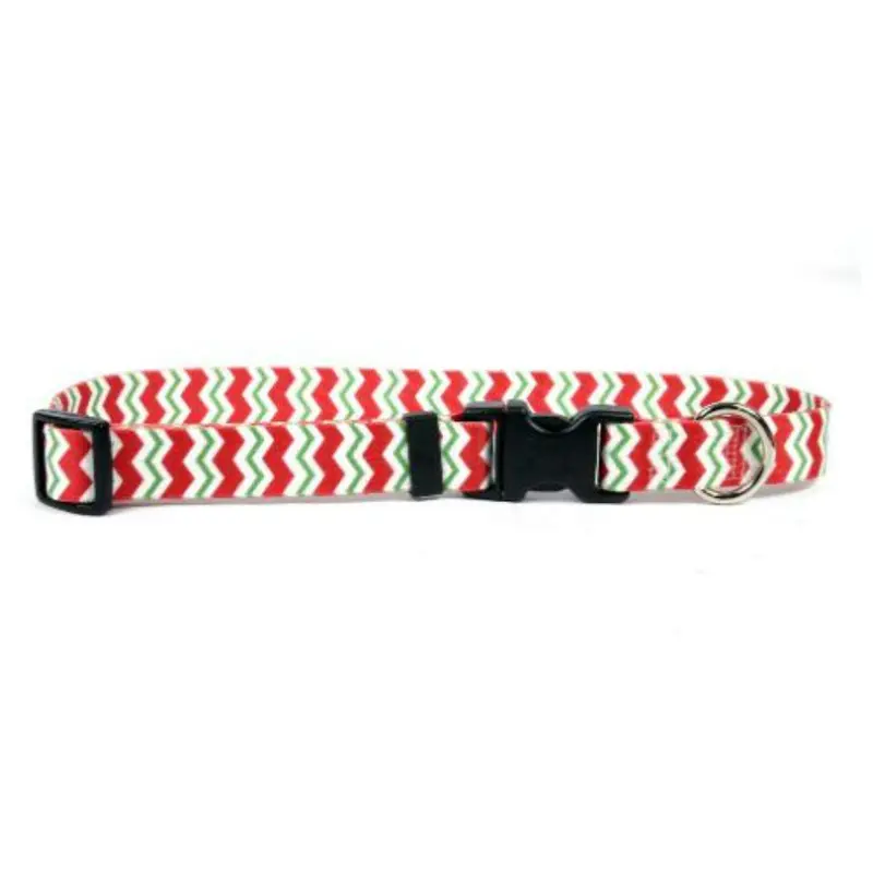 Chevron Dog Collar by Yellow Dog - Peppermint