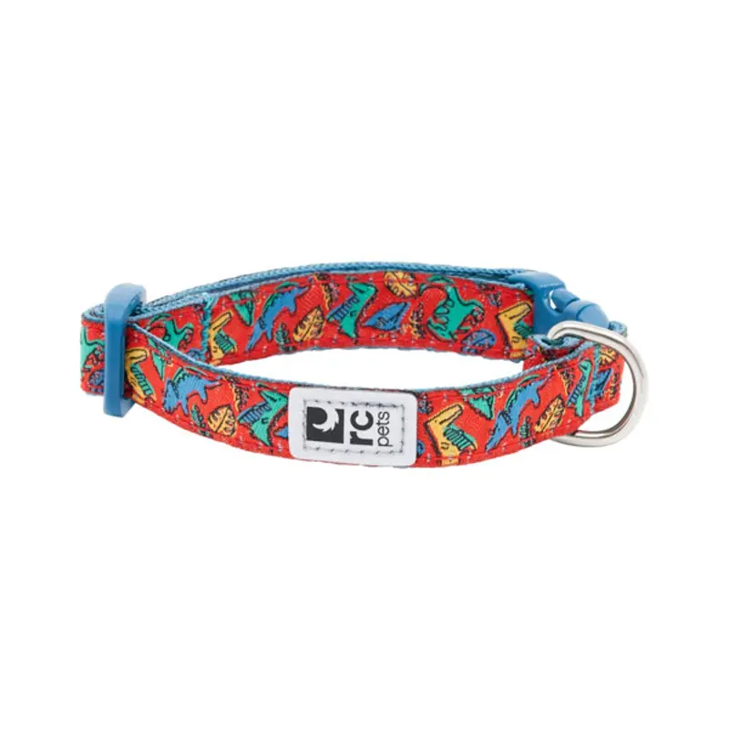 RC Pet Petite Adjustable Clip Dog Collar - Jurassic Pack