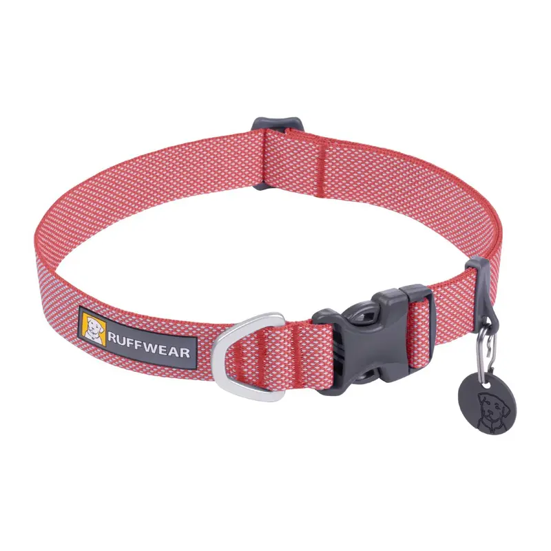 RuffWear Hi & Light Dog Collar - Salmon Pink
