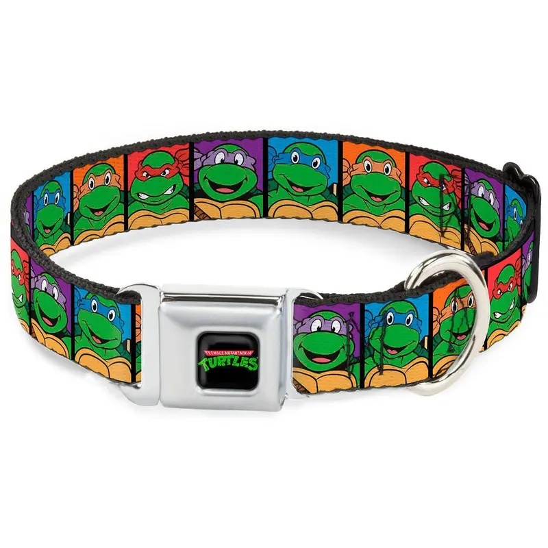 Teenage Mutant Ninja Turtles Block Seatbelt Buckle Dog Collar by Buckle-Down