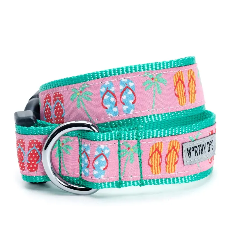 Worthy Dog Flip Flops Dog Collar