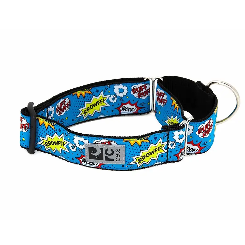 All Webbing Martingale Dog Training Collar - Comic Sounds