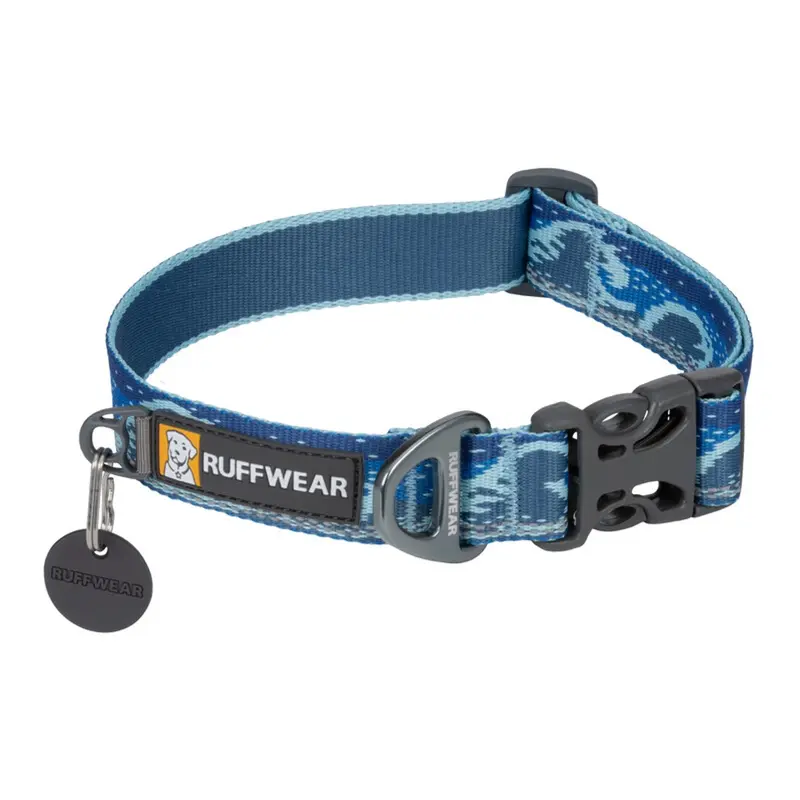 RuffWear Crag Dog Collar - Midnight Wave