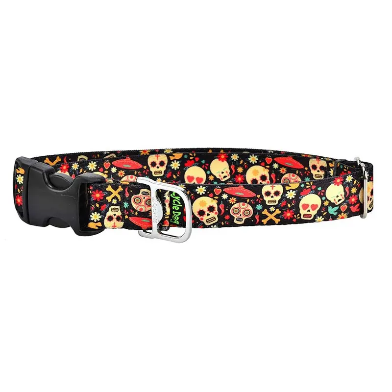 Cycle Dog Ecoweave Sugar Skulls Dog Collar
