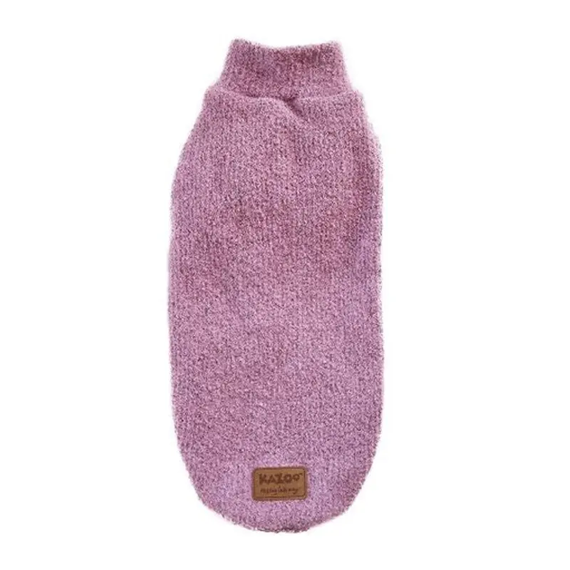 Kazoo Dog Coat Plush Polo Jumper Pink