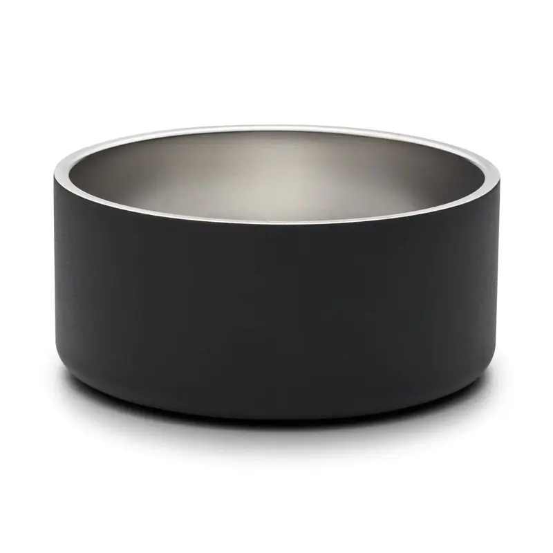 Snooza Double Wall Stainless Steel Dog Bowl Slate