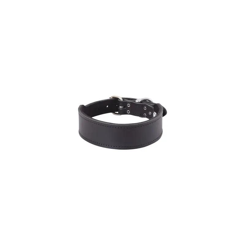 Beau Pets Collar Staffy Plain Black
