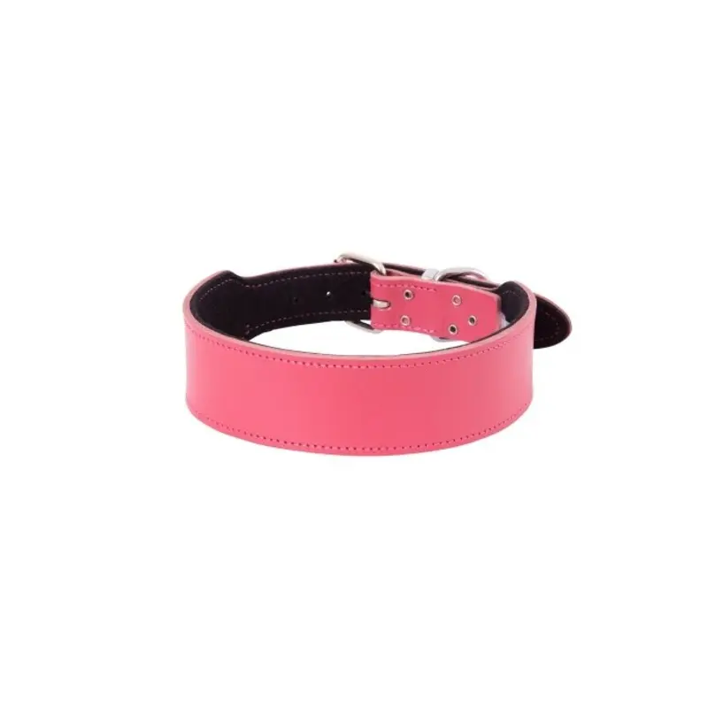 Beau Pets Collar Staffy Plain Pink