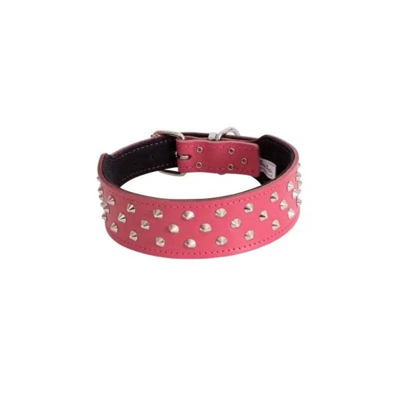 Beau Pets Collar Staffy Stud Pink