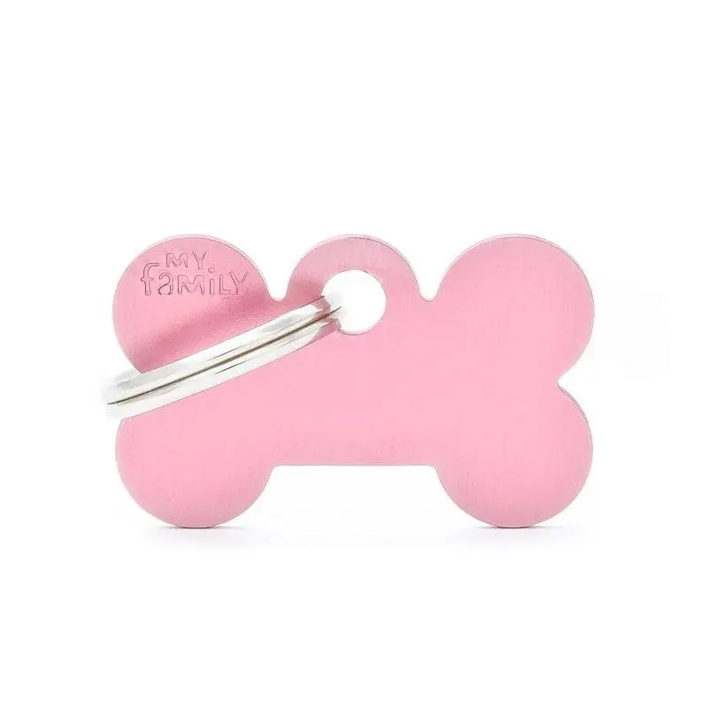 My Family Pet Tag Basic Bone Pink
