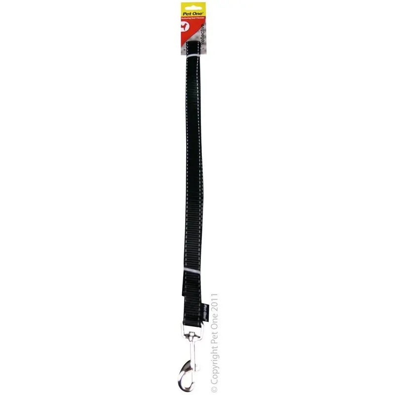 Pet One Lead Nylon Reflective 20mm 150cm