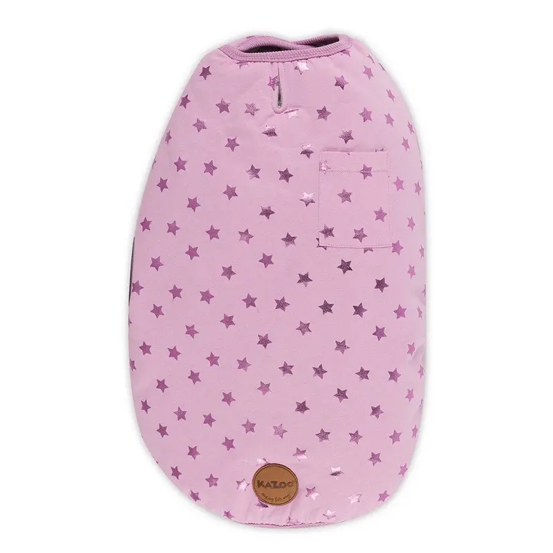 Kazoo Dog Coat Pink Star Snuggie