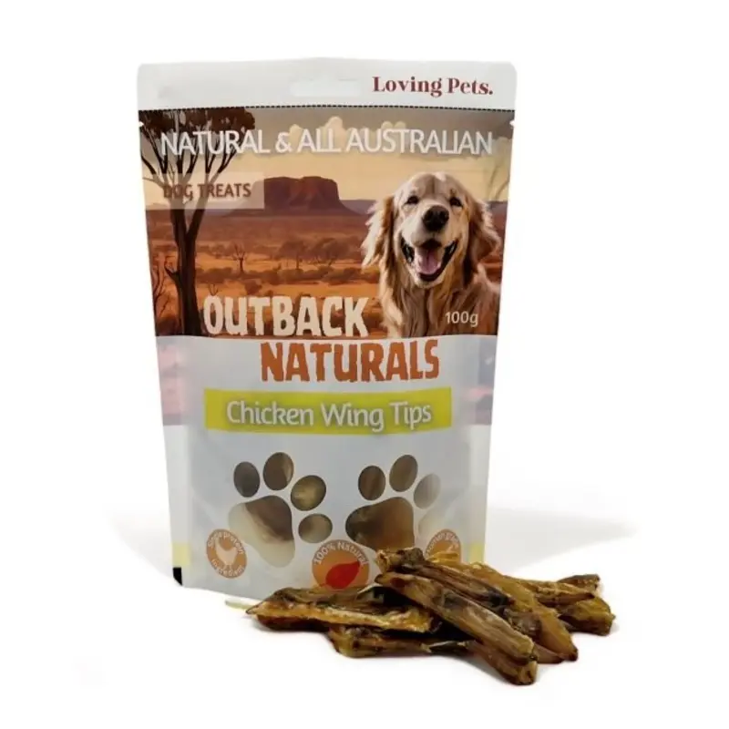 Loving Pets Dog Treats Chicken Wing Tips 100g