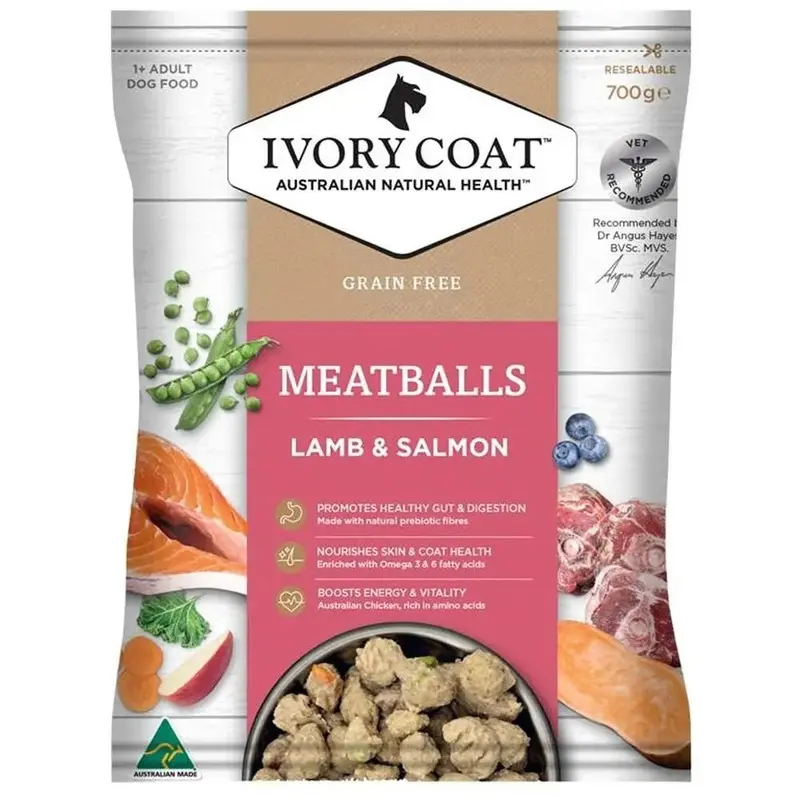 Ivory Coat Grain Free Dog Meat Balls Lamb 700g
