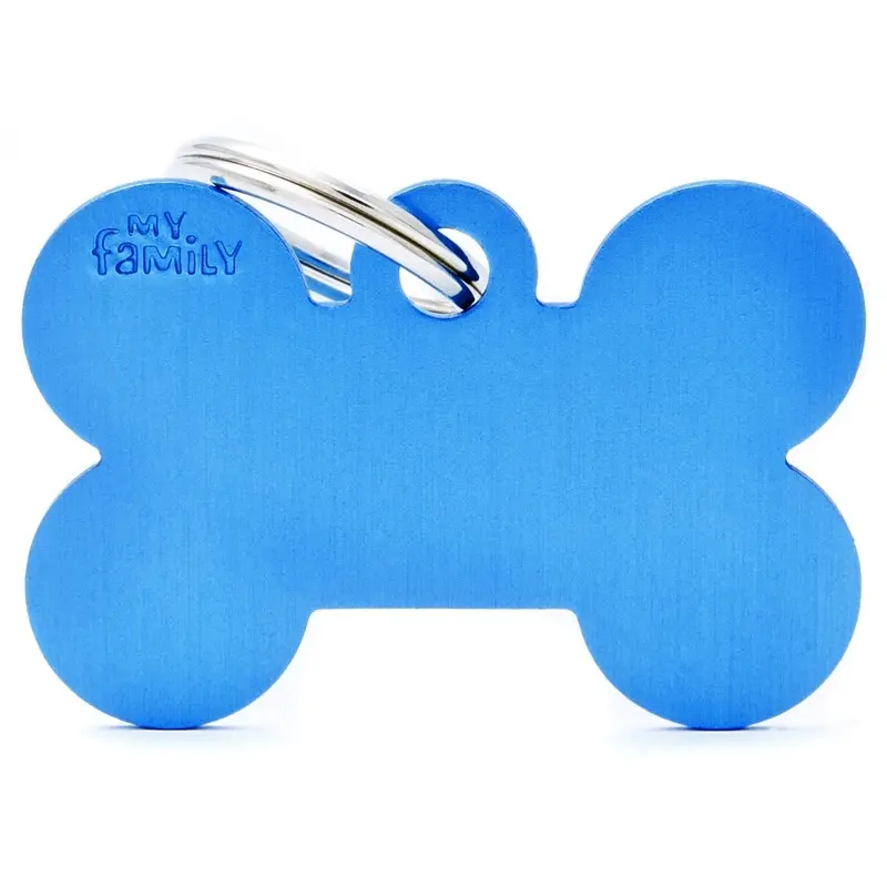 My Family Pet Tag Basic Bone Blue
