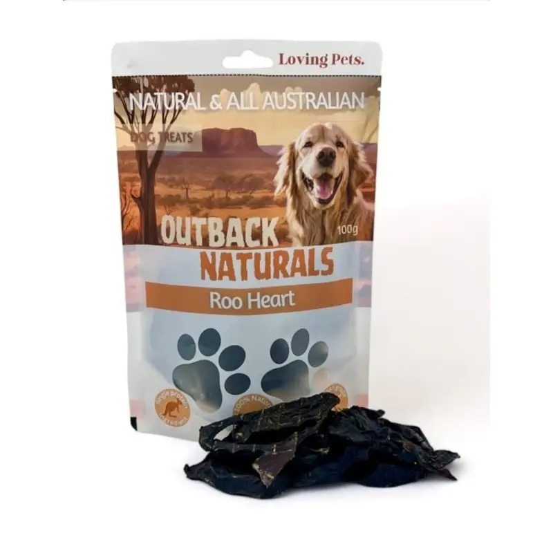 Loving Pets Dog Treats Roo Heart 100g