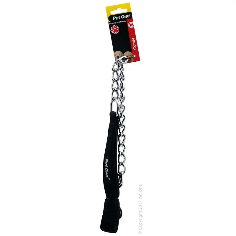 Pet One Lead Chain Padded 60cm Black