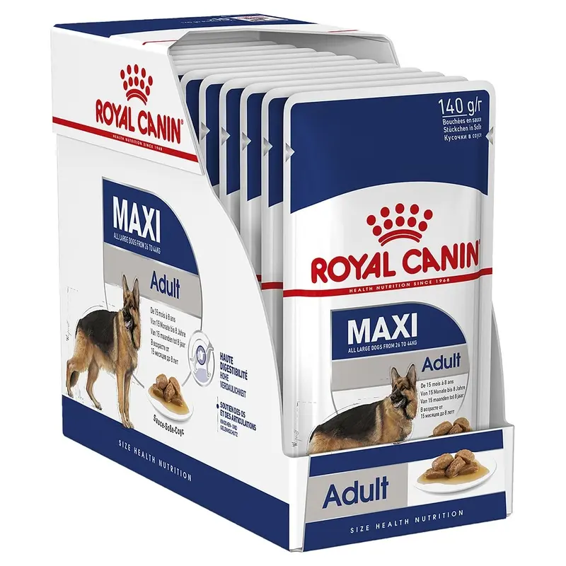 Royal Canin Wet Dog Food Maxi Adult 10x140g