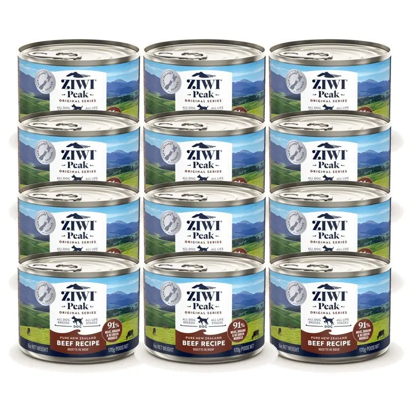 Ziwi Peak Wet Dog Food Beef 12x170g